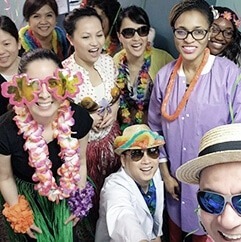 Dentists and Staff Enjoying a Fun Time at Optimal Dental Center