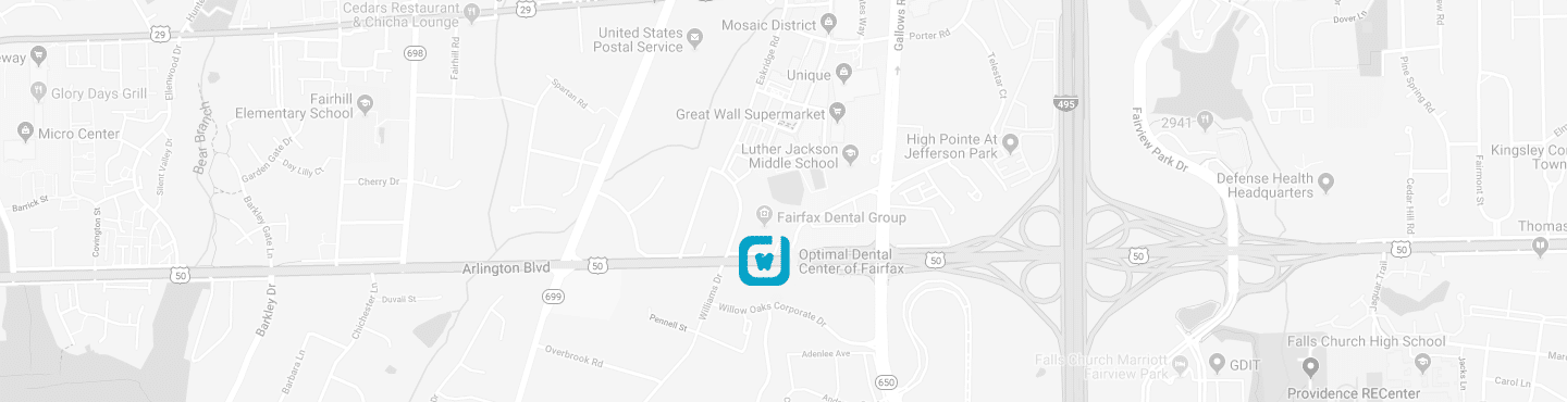 Location Map for Optimal Dental Center Fairfax VA