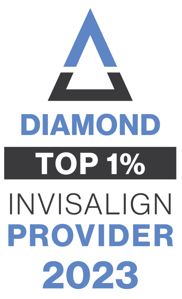 Diamond Invisalign Provider logo in Optimal Dental Center